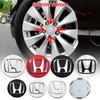 For Acco4PCS 58MM/69MM Car Badge Wheel Center Cover Stickers Hub Caps Decal for Honda Accord Elysion CR-Z Odyssey SPIRIOR Accessories