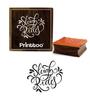 Printtoo Passeios de trenó Texto Design Carimbo de borracha de madeira Diário Cartão Bloco quadrado-2 x 2