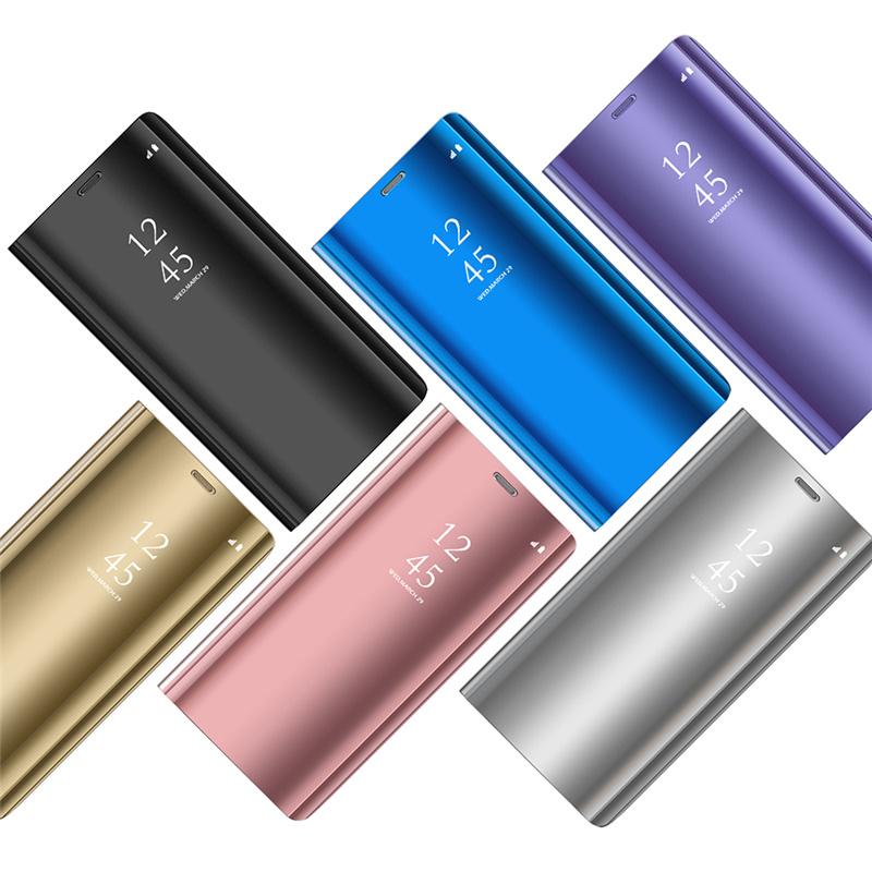 For Samsung Galaxy S22 Ultra 5G Case Smart Mirror View Leather Stand Flip Cover for Samsung S 22 Ultra S22+ Plus Magnetic Coque
