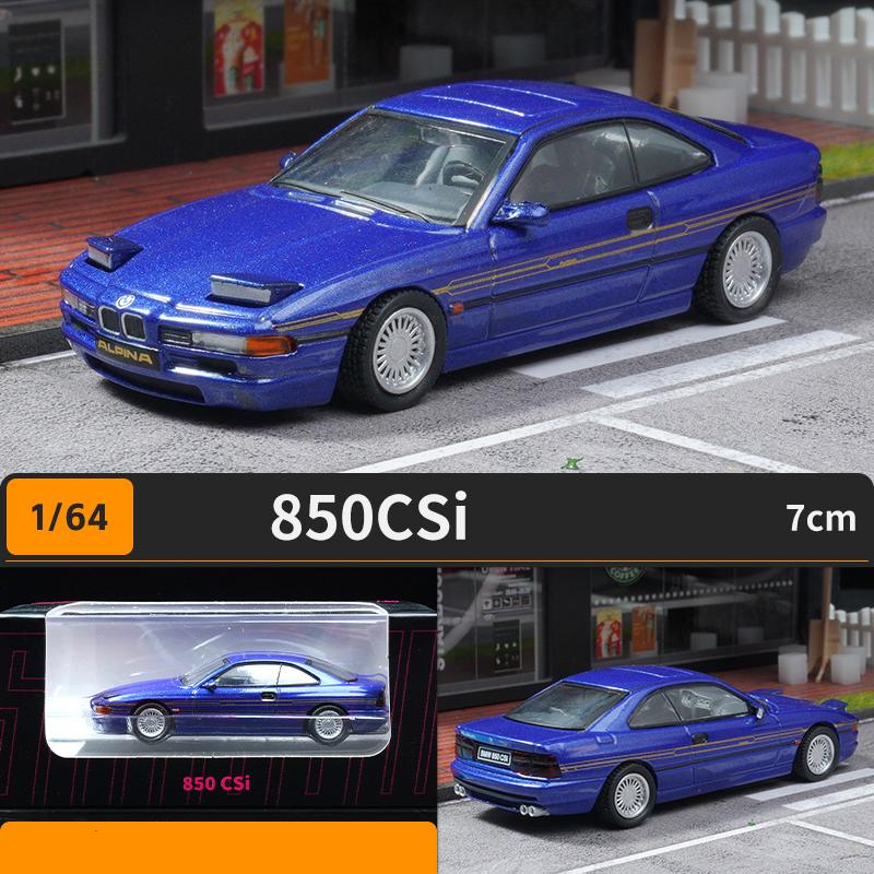 1/64 BMW 850 CSi Legierung Auto Druckguss & Spielzeug Fahrzeuge Auto Modell Miniatur Maßstab Modell Auto für Kinder
