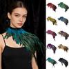 Gothic Feather Shawl Stage Makeup Ball Costume Accessories