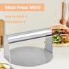 Stainless Steel Round Smash Burger Press Hamburger Patties Meat Press Mold for Deli Beef Press Plate Masher Kitchen Accessories