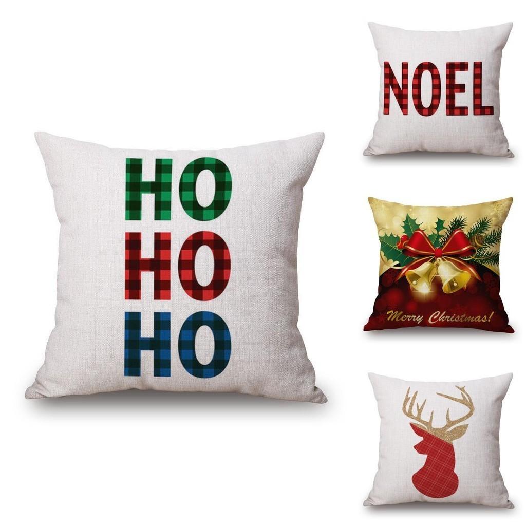 Merry Christmas Xmas Gift Designed Throw Pillow Case Cover Cushion 18 X 18 Inch Premium Quality For Festive Home Decoration