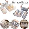 Multi-grid Drawer Organizer Set Fabric Storage Box Foldable Closet Divider for Socks Underwear Wardrobe Organization for Bedroom