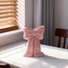 Pink Coquette Ceramic Vase Bow Knot Accent Ceramic Plant Pot Decorative Planter  Desktop Decoration