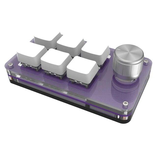 Programming Macro Gaming USB Custom Keyboard BT Volume Button Knob Photoshop Hotswap Socket Keypad Mechanical Blue Switch 9 Key