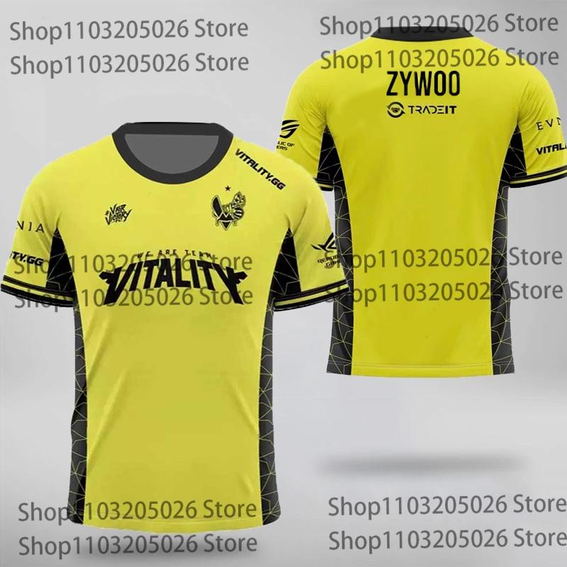 Major Champion Jersey Team Vitality Professional Player Tshirt New CS2 Esports CSGO Training Uniform Oversized VIT Fans Top