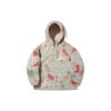 Li Ning Trend Series All Over Print Zipper Hoodie Unisex Hoodies Oatmeal-Gray AWDT697-4