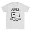 Heren T-shirt Een Echt Oude Foto van Mij Geweldige 100% Katoenen T-shirts Interessante Grappige Sperma T-shirts Ronde Hals merchandise Cadeau Idee