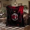 Couverture Flanelle Imprimée AC Milan Douce Chaude Jeté de Canapé Lit Pour Maison Bureau Chambre