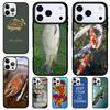 FISHING 3 RODS BY LAKE Fish Colored Phone Case for iPhone 17 Air 16 15 11 12 14 13 Pro Max Shockproof Cover
