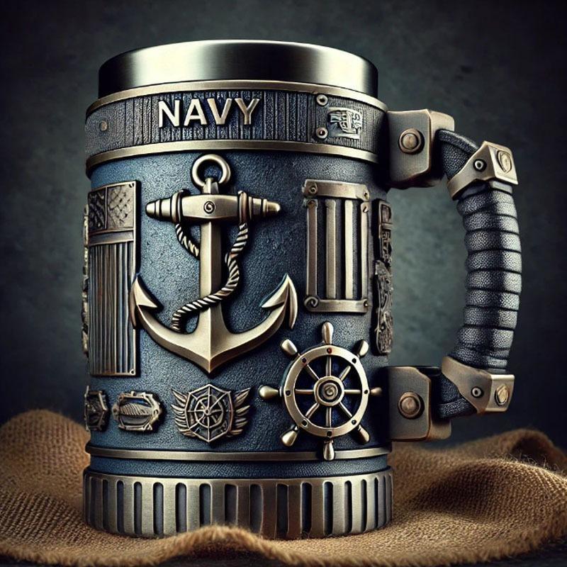 Popular mug v creative v resin stainless steel water cup Jaws cup ornament manufacturer