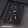 Suede Car Keychain Vintage Leather Zinc Alloy Ring  For Porsche Cayenne Panamera Macan 911 718 Taycan Boxster Cayman 918 Pajun PS4