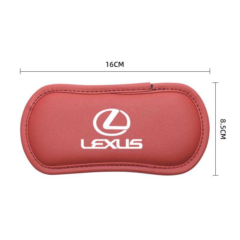 QJV1 Leather Car Pillow Car Knee Pad Elastic Memory Foam Leg Pad For Lexus F SPORT ES RX NX LS UX LM LX GX LC RZ IS CT GS RC HS SC TX