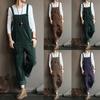 Spring Corduroy Solid Color Casual Long Overalls
