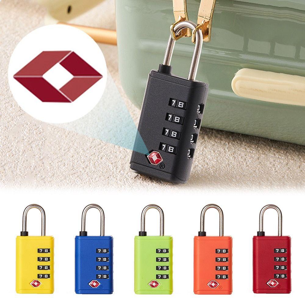 Security Tool Customs Password Lock TSA Cabinet Padlock 4 Digit Combination Lock for Travel