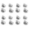 Boutons de cuisinière, Bouton de four(16Pcs),Boutons de commande universels en argent de 6 mm pour cuisinière à gaz Adaptateurs Interrupteur rotatif pour four