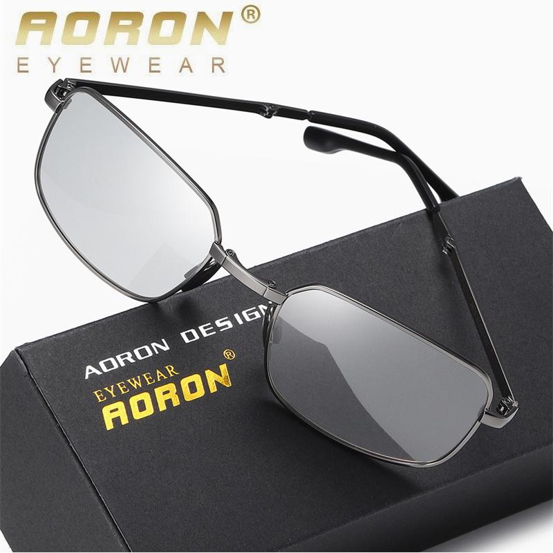 Photochromism Sunglasses Fashion Design Folding Driving Glasses Outdoor Driver UV400 Anti-glare Sunscreen Sun Glasses