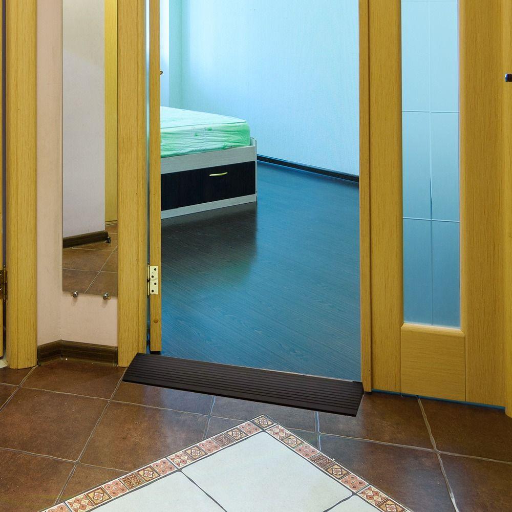 Rampa de Umbral de Puerta 90x5cm Tira de Transición de Suelo Autoadhesiva Reductor de Diferencia de Altura Hogar