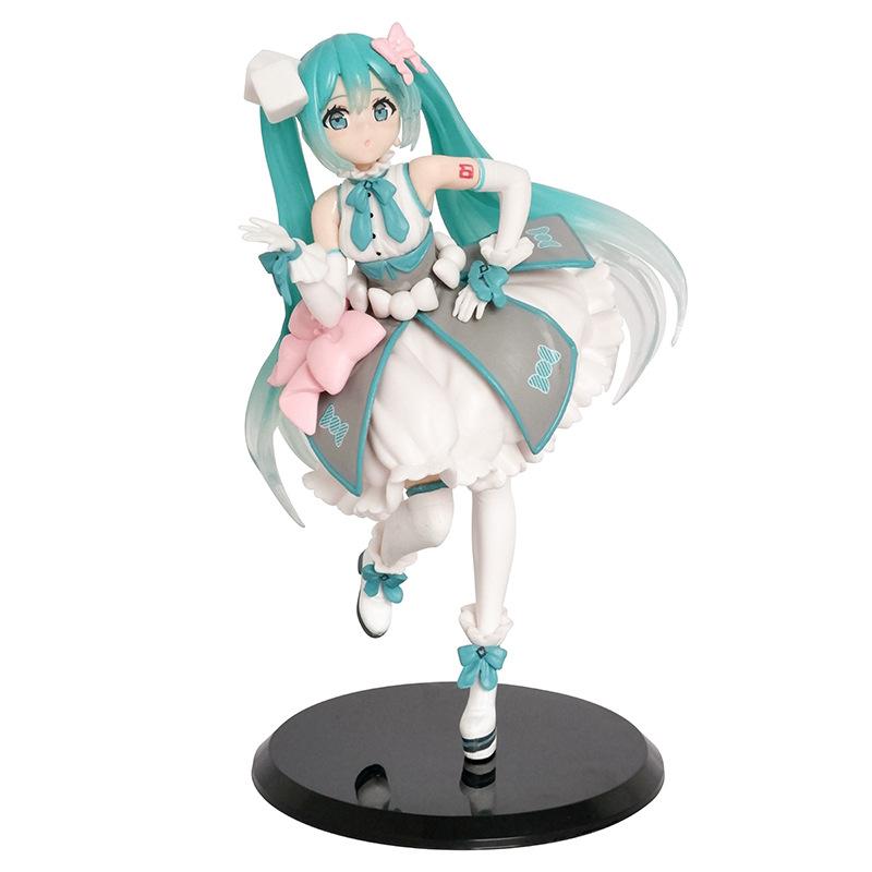 Action Figures Kawaii Swimsuit Vocaloid PVC Collectible Model Toys Girl Gift
