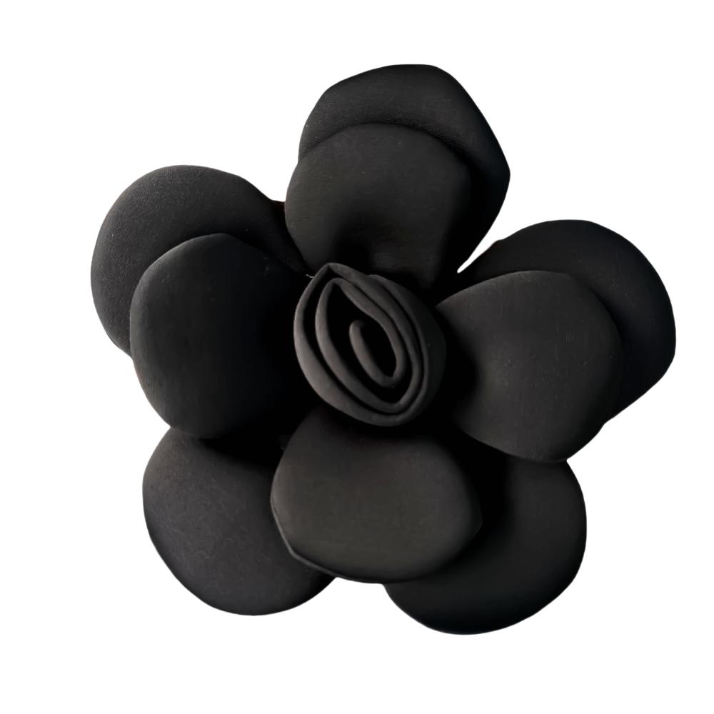 Broche de Insignia de Vestido Formal Exquisito con Corsage de Flor Grande 3D Broche de Camelia de 22 cm Accesorio de Ropa