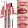 Tear-Off Lip Liner Peel-Off Lip Liner Matte Smudge-Free Hook & Loop Lip Pencil Makeup Pencil 3 Color