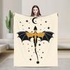 Black and Gold Starry Dragons Fourth Wing Blankets Velvet Autumn/Winter Super Warm Throw Blanket for Sofa Plush Thin Quilt