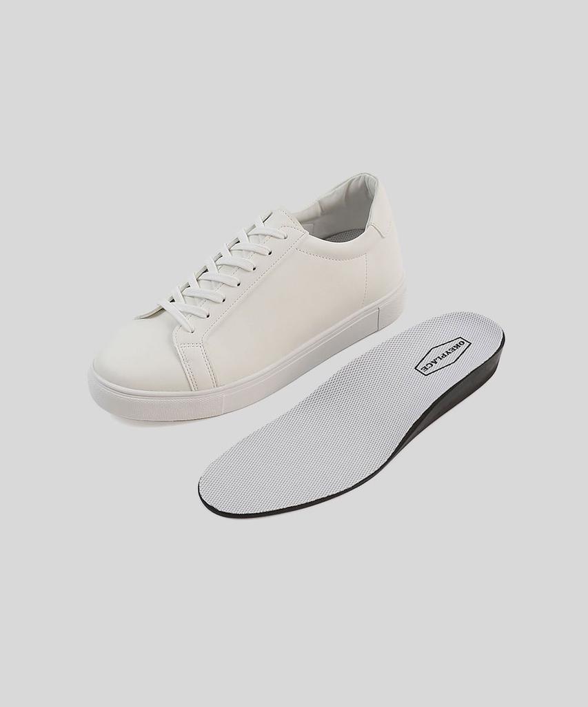 Okeyplace 5.5Cm Hidden Heel Basic Sneakers White (Okpl-55Sn102)
