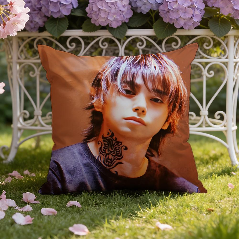 Actor N-Nijiro M-Murakami Cushion Cover Home & Car Dual-Scene Pillow Cover: Reversible for Premium Comfort