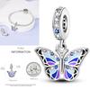 Copper Metal Dragonfly Butterfly Pendant Bead Component Charm Bead Components Bead Component Compatible With Authentic Original Bracelet High Quality
