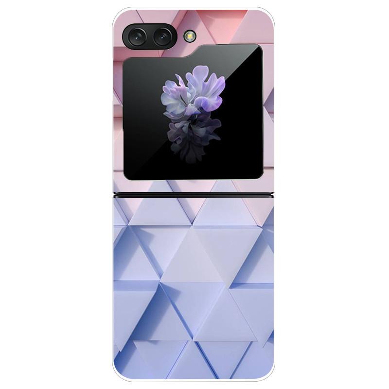 For Samsung Galaxy Z Flip 5 5G Case Cute Transparent PC Hard Case Back Cover For Samsung ZFlip5 Z Flip 5 Phone Coque Flip 5 Capa