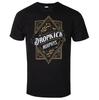 Dropkick Murphys Vintage Diamond Frame Logo Graphic Short Sleeve Top Men Women Irish‑Punk Band Retro Floral Ornament