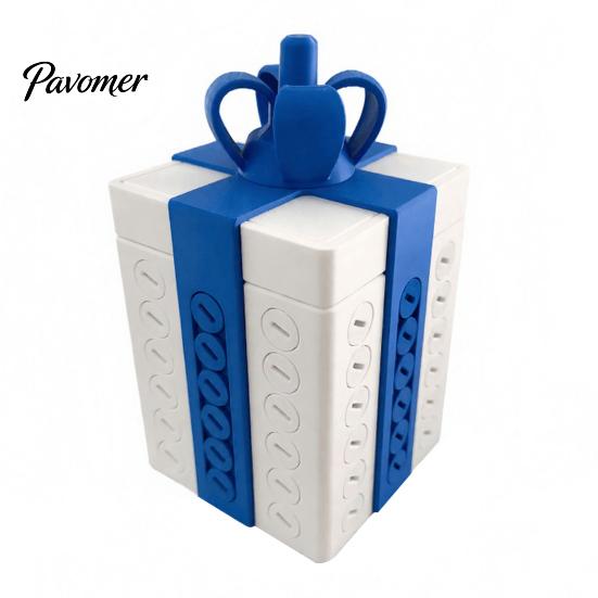Ünnepi Ajándékcsomagolás 3D Nyomtatott Puzzle Doboz Rejtett Tárolórekesszel Tréfákhoz és Díszes Masni Alakú Dobozok Party Meglepetésekhez, Újrafelhasználható