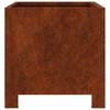 Vidaxl Doniczki Ogrodowe 2 Szt. 30X30X30 Cm Stal Kortenowska