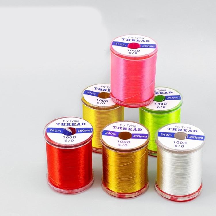 Fly Fishing Thread 240M Length Strong Tension Fishing Line Fly Fishing Lure Making Supply for Professional Anglers