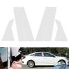 6pcs/set Car Window Trim Cover B C Column Pillar Decal Stickers Silvery Accessories Fit For Honda Civic Sedan 2016 2017-2020 2021