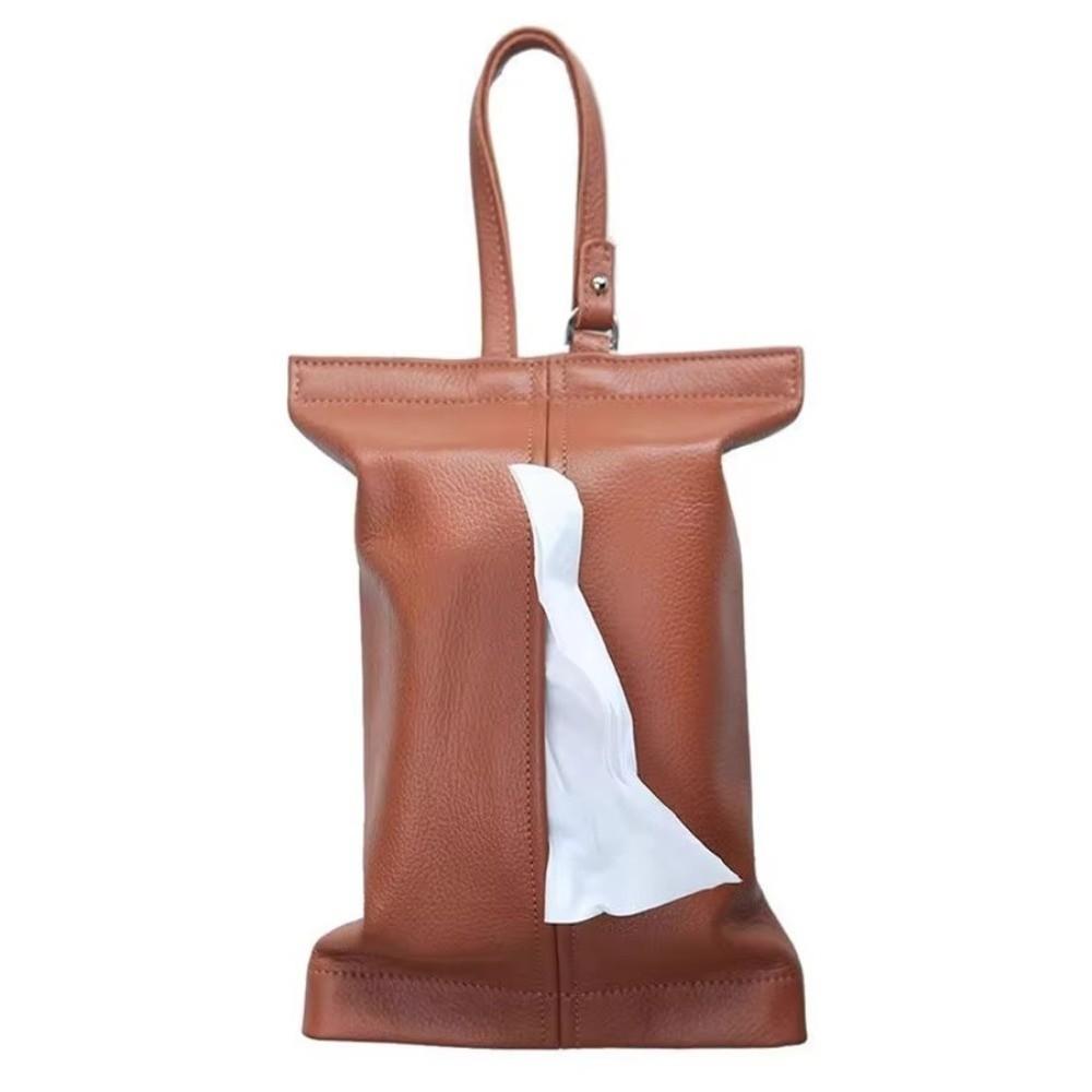 Mounted Design Car Tissue Box Car Interior Tissue Cover Face Towel Storage Bag Car Seat Area
