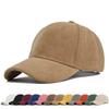 Unifarbenes Wildleder Retro Unisex Kappe Lässige Schlichte Baseballkappe Verstellbare Snapback Hüte Für Frauen Männer Hip Hop Kappe Street Dad Hat