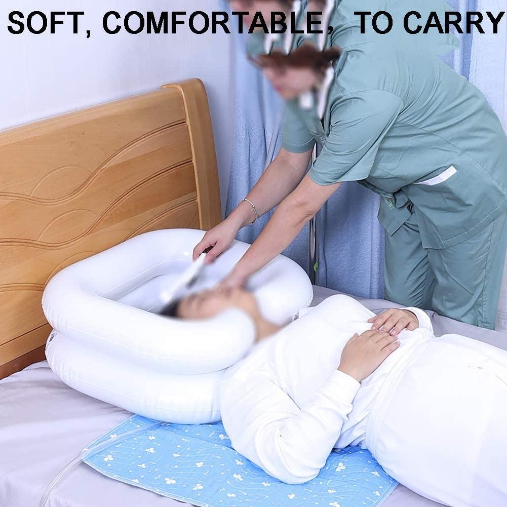 Environmentally Friendly PVC Inflatable Shampoo Serving Double-layer Footbath Wash Basin