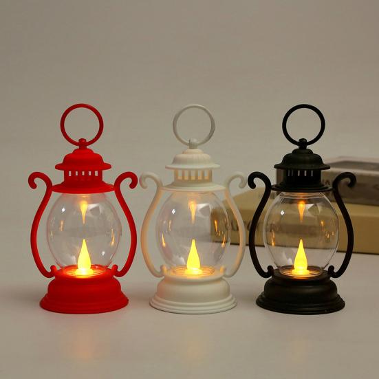 Retro LED Elektronische Kaarslamp Langdurig Veilig Milieuvriendelijk Decoratieve Cadeau Lantaarn met Eenvoudige Batterijvervanging