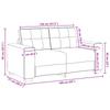 3 Piece Sofa Set Wind Red 221 X 80 X 80 Cm Linen Blend Fabric