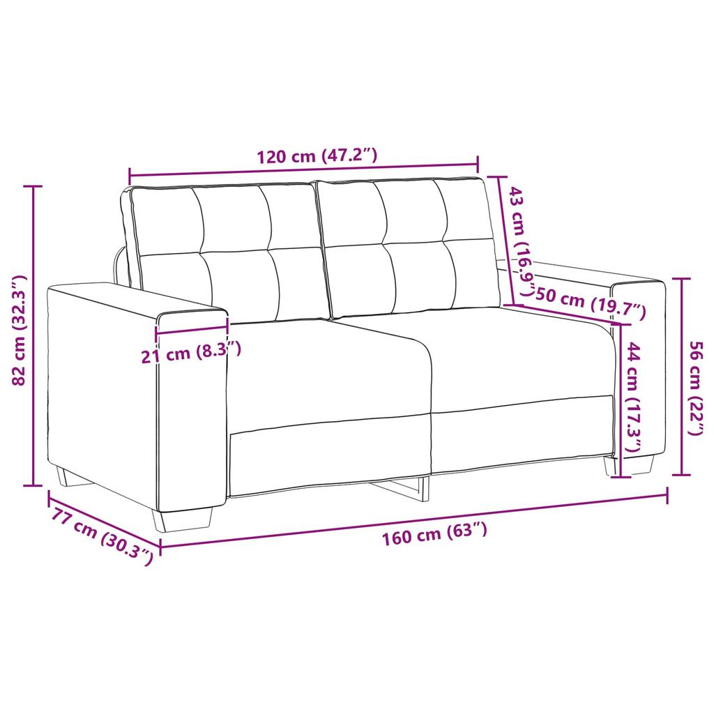 3 Piece Sofa Set Wind Red 221 X 80 X 80 Cm Linen Blend Fabric