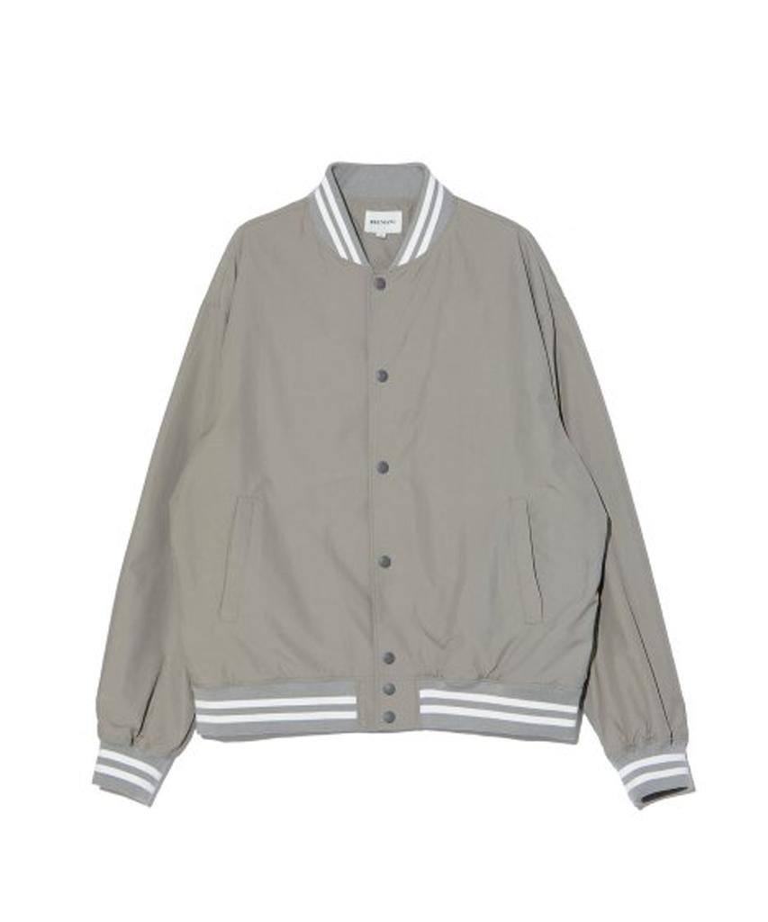 Bruman Nylon Varsity Jacket (L.Grey)