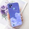 Clear Cover For Realme C21 Case RMX3201 Cute Cat Fashion Butterfly Funny Painted Phone Casing For Real me C21