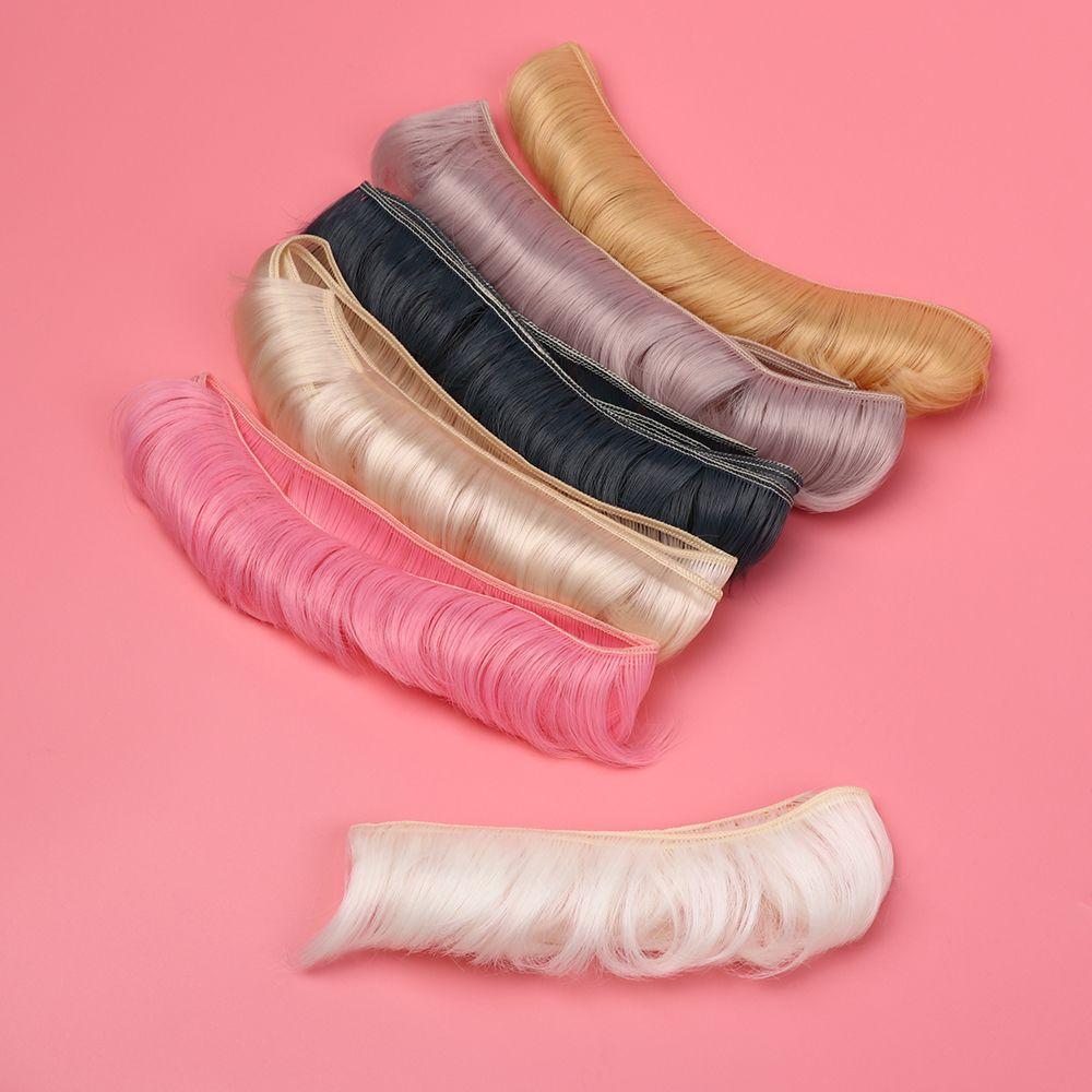 5CM DIY Accessories High-Temperature Mini Tresses Toy Toupee Short Curly Wigs Doll Fringe Hair