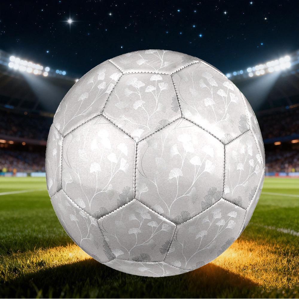 1pc Ginkgo Leaf Size 5 Soccer Ball Professional Match Training Football Indoor &Outdoor Sports Ball Lightweight Durable c65150
