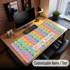 Mouse Pad Mare cu Text Nume Personalizat, Covor Extins pentru Birou Moale Anti-Alunecare cu Care Bears pentru Biroul de Acasă