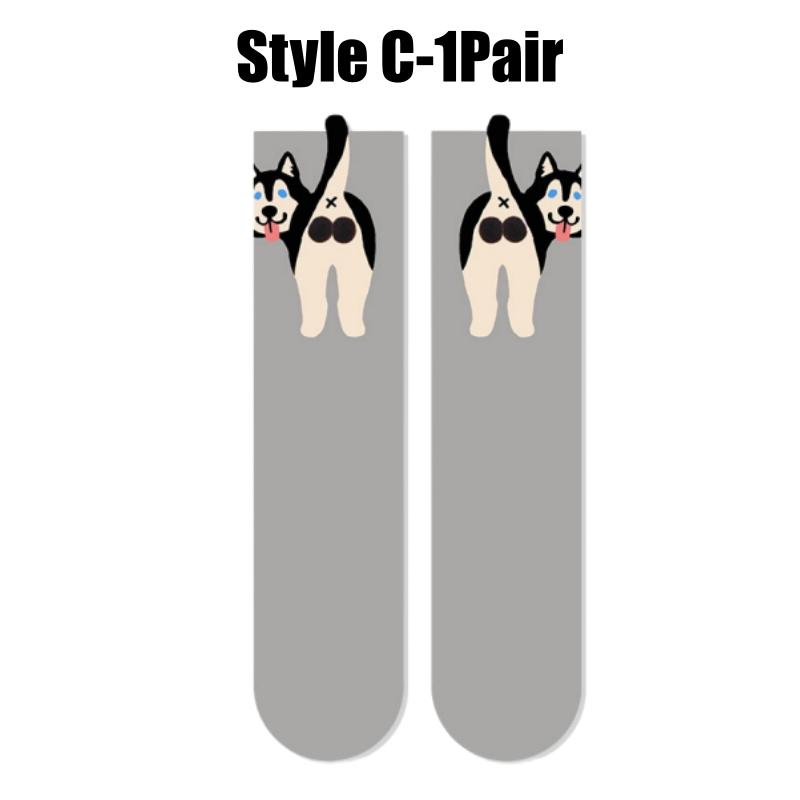 Fun 3D Dog Egg Socks Whimsical Animal Socks Soft Cartoon Dog Design Perfect Christmas Or Birthday Present For Pet Lovers