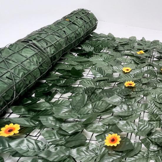 Simulation Fence Garden Privacy Screen 300x50cm Artificial Ivy Trellis Wall Covering Wind Barrier Fence Outdoor Indoor Decor