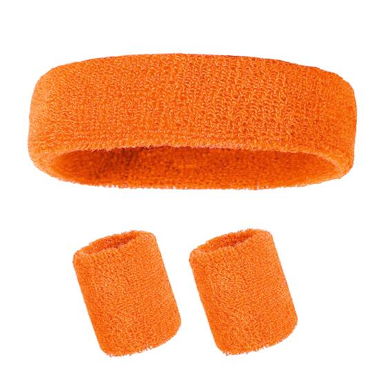 Sweatband Set Sports Headband Wristband Set Terry Cloth Tennis Gymnastics Wristband Athletic Sweat Headband for Men Women